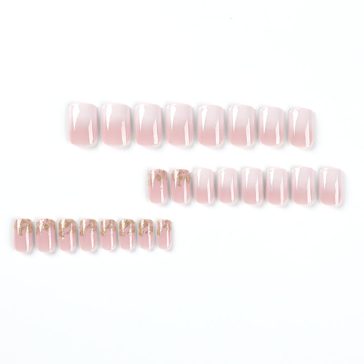 Artistic gel nails with glitter and ombre effect Kalsten