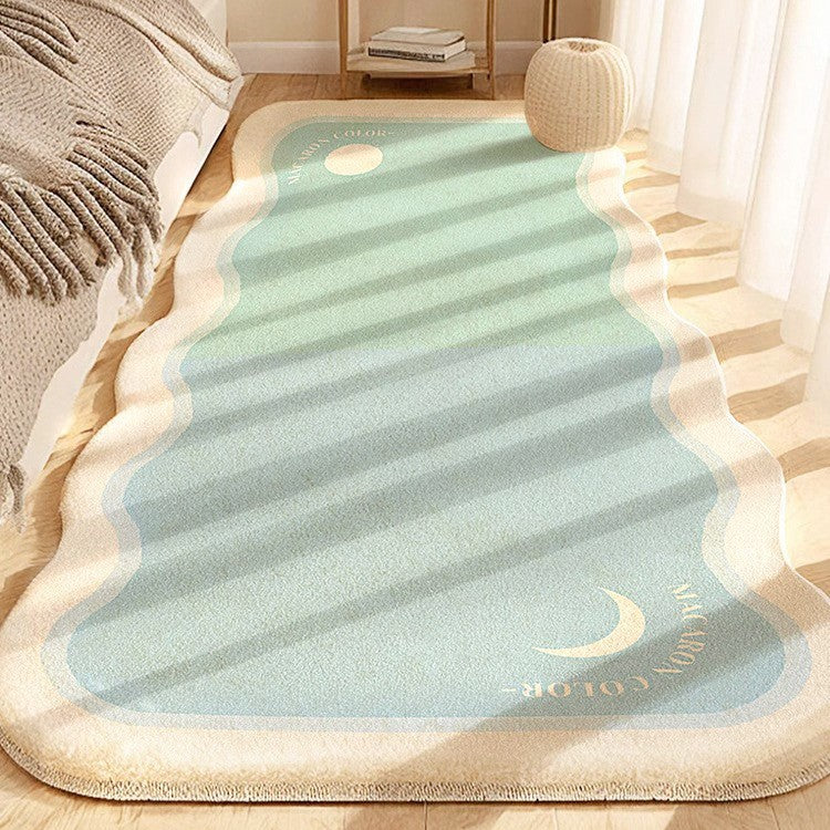 Artistic Wavy Edge Area Rug for Home Decor