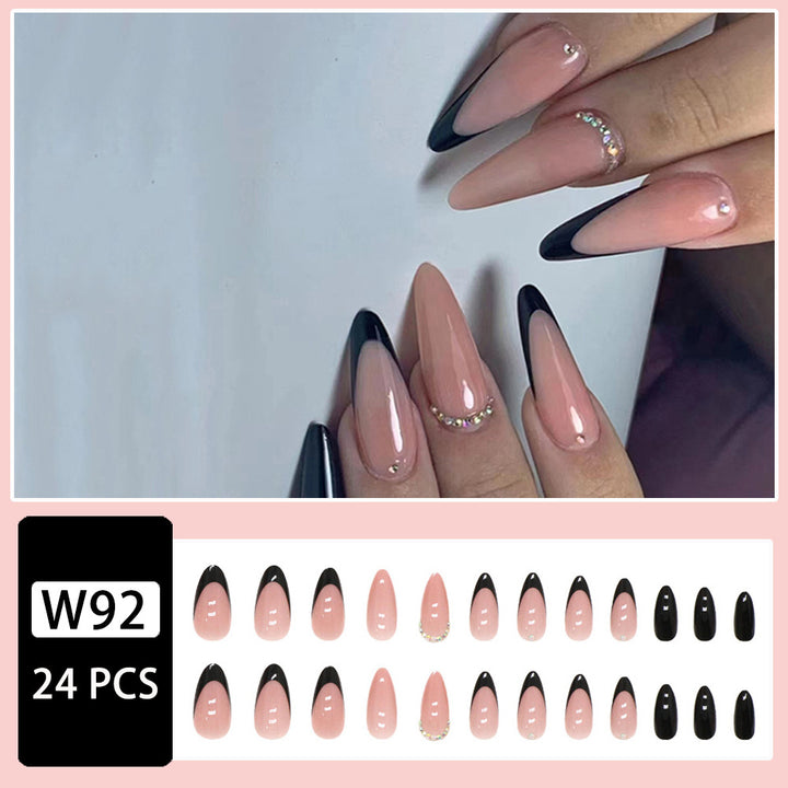Artificial Nail Set with Glamorous Marbled Design Kalsten