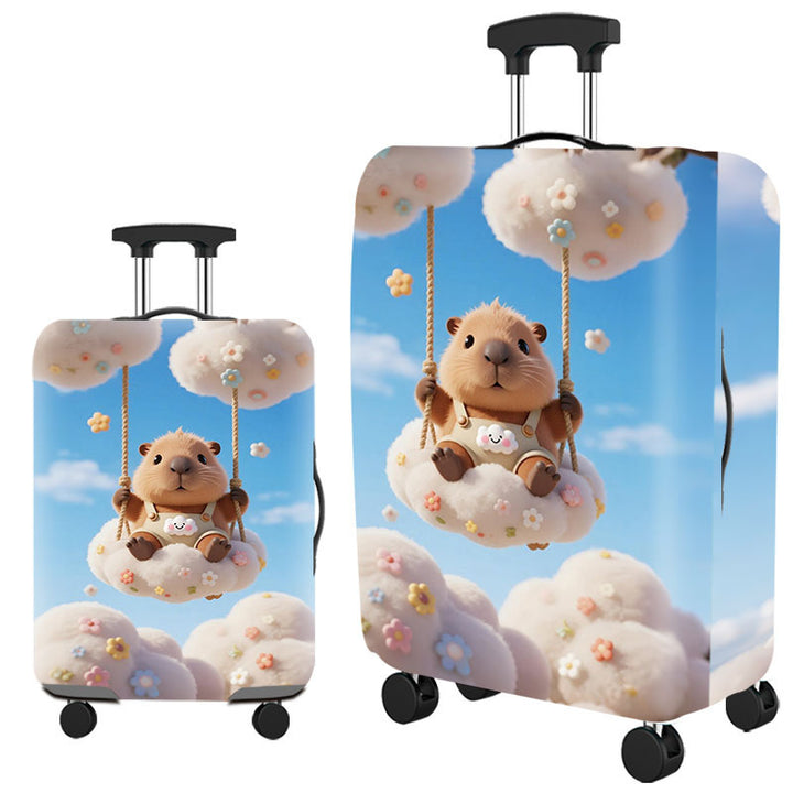 Tropical Leaf Print Hard Shell Luggage Kalsten