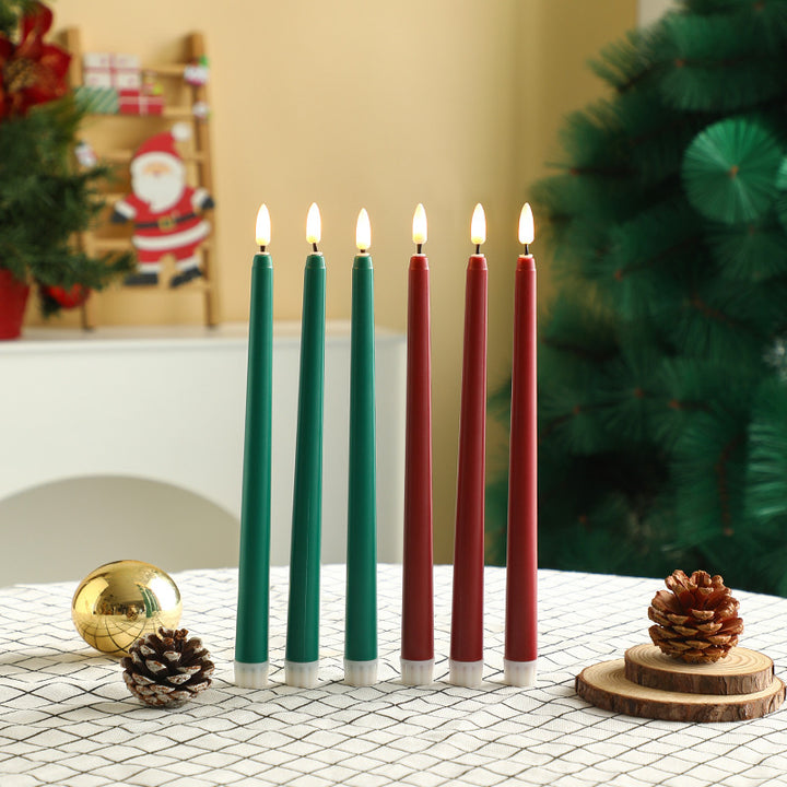 LED Taper Flicker Candle Battery-Operated Decorative Candlestick