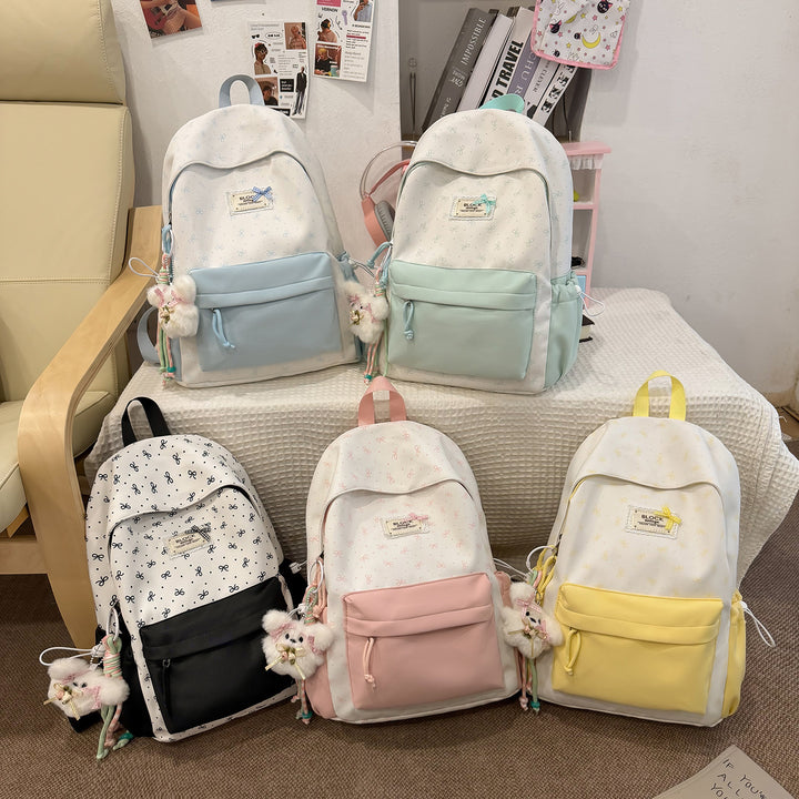 Stylish Printed Backpack with Fun Character Accents Kalsten