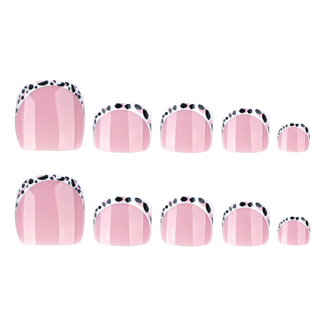 Artistic toenail design with elegant tips Kalsten