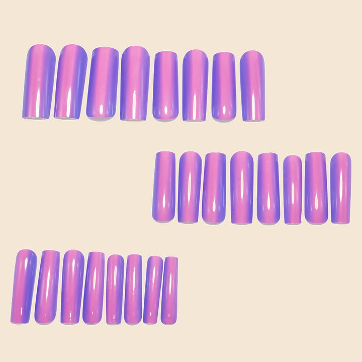 Artificial nail extension with elegant French design Kalsten