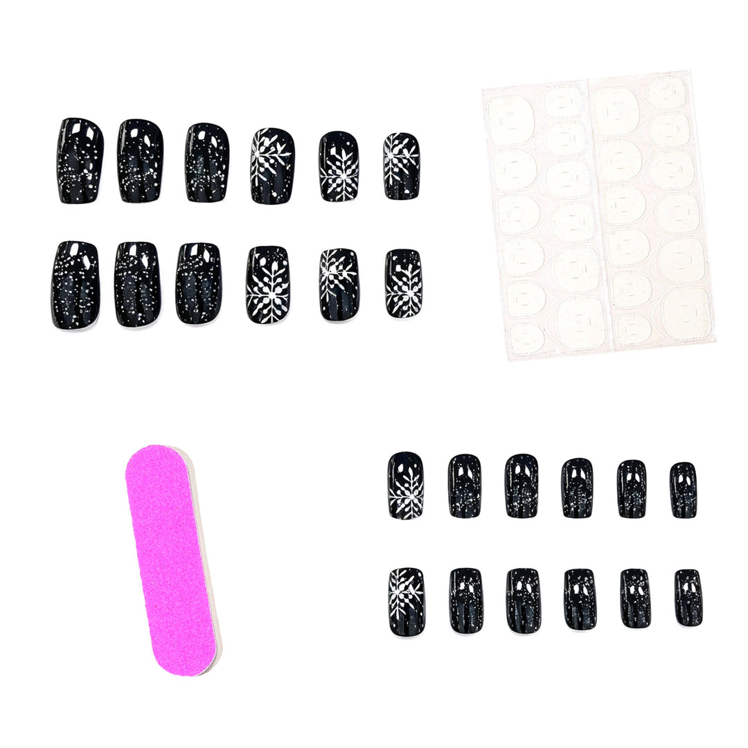 Festive Snowflake Nail Art Kalsten