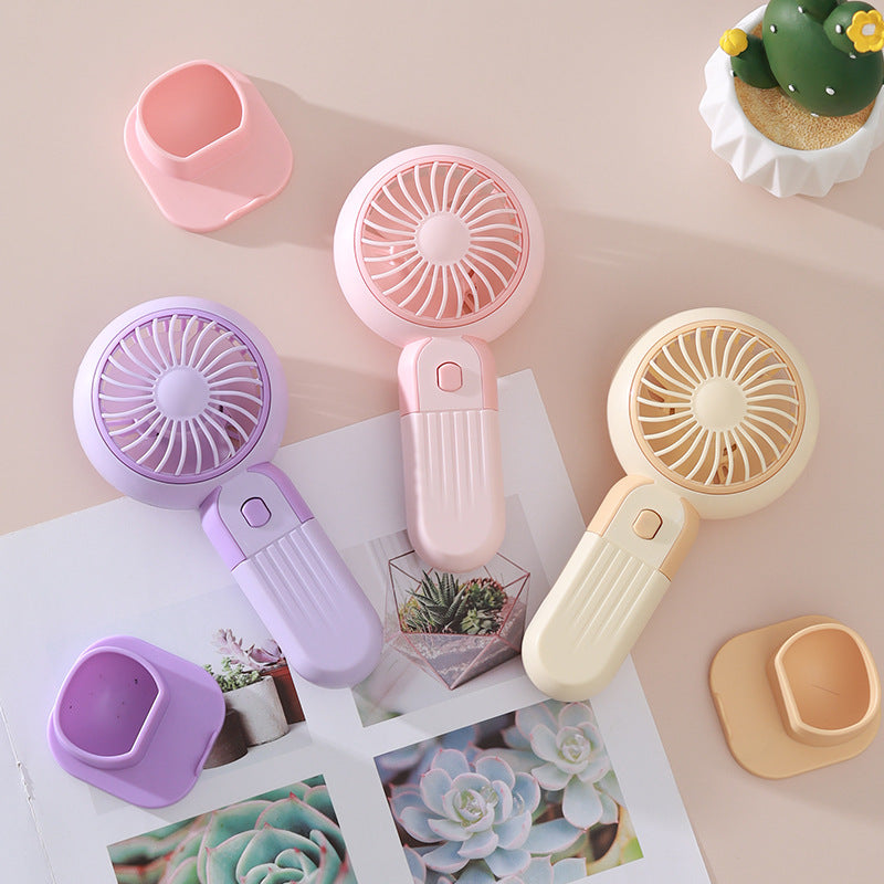 Women's Portable Hand Fan with USB Charging Function and Ergonomic Design Kalsten