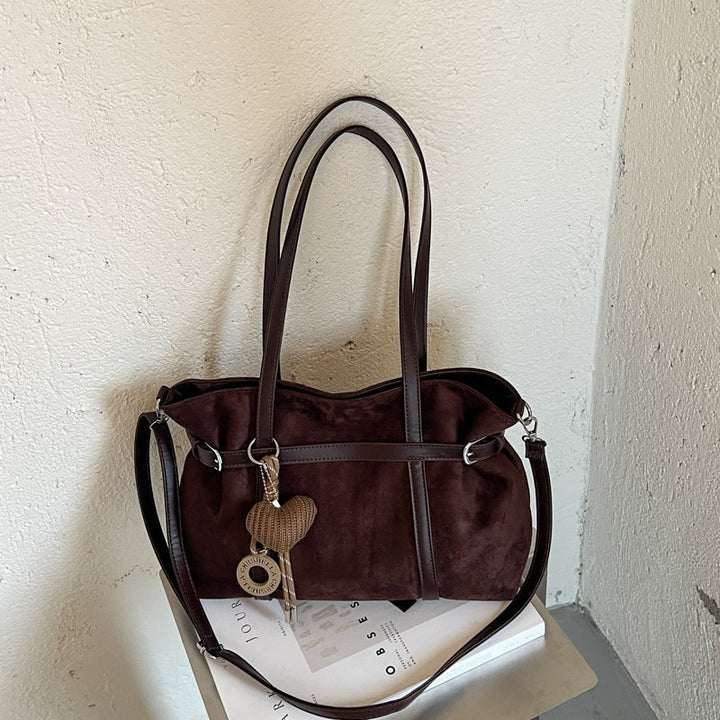 Versatile Suede Tote Bag