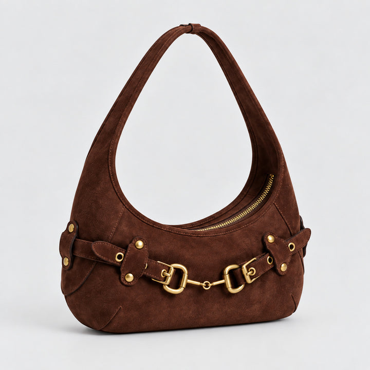 Elegant Suede Hobo Bag