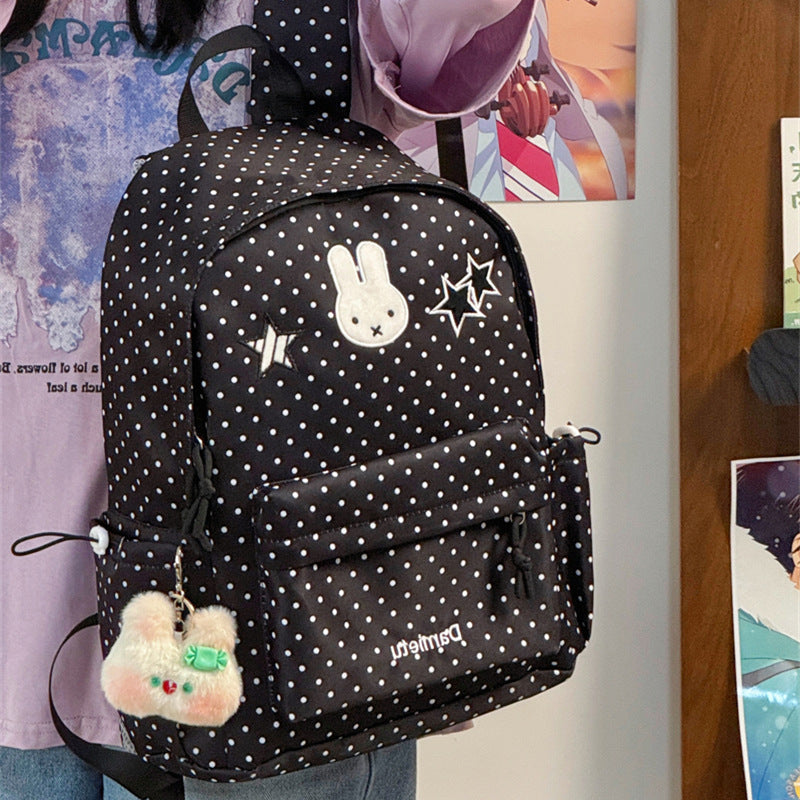 Cute Bunny-Embellished Backpack Kalsten