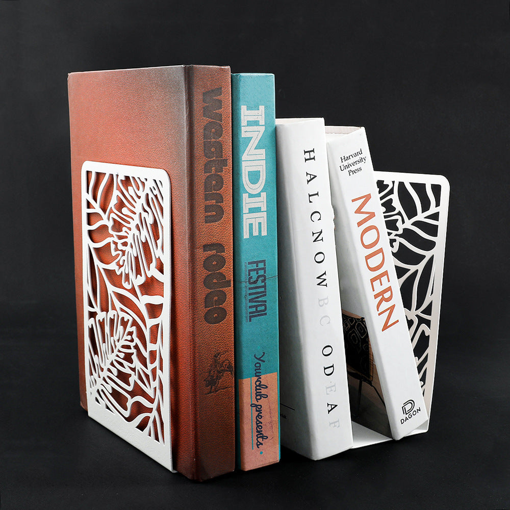 Decorative Plant-Themed Bookends