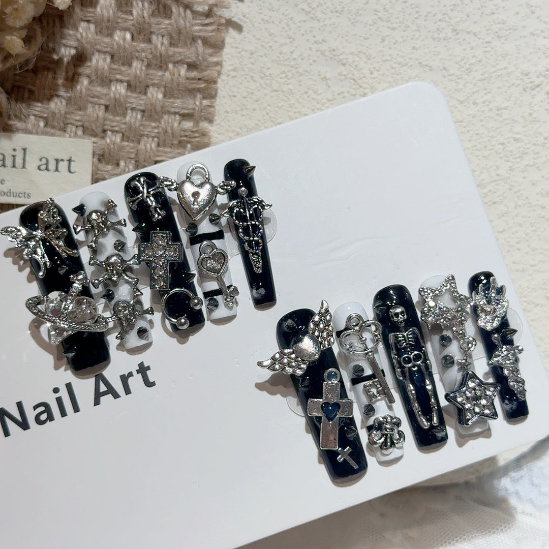 Gothic-Themed Nail Art Accessories