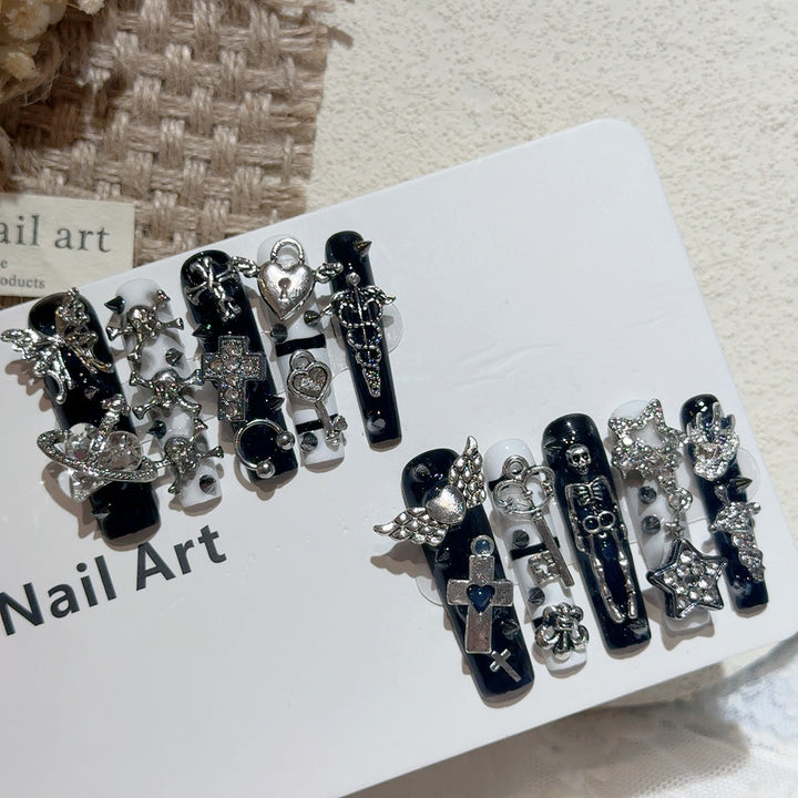 Gothic-Themed Nail Art Accessories