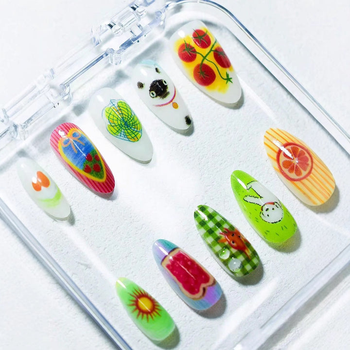 Artistic Themed Press-On Nail Set Kalsten