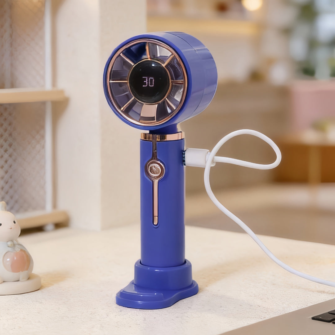 Women's portable USB hand fan with variable speed control Kalsten