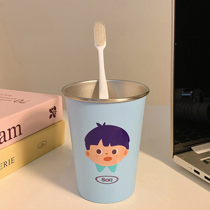 Funny toothbrush holder with cheerful character design Kalsten