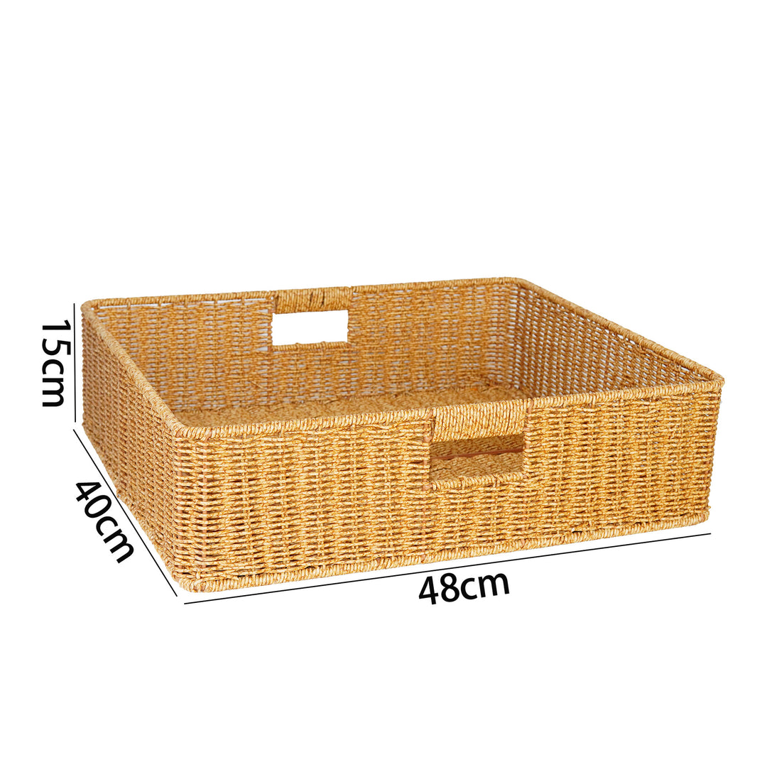 Handcrafted Natural Wicker Storage Basket Kalsten