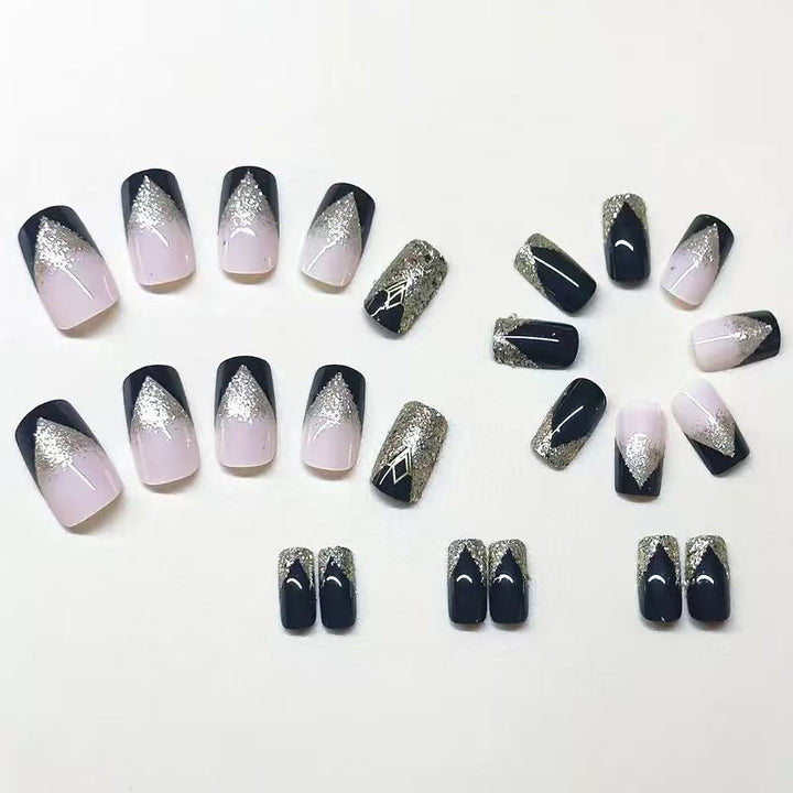 Luxury Glitter-Accent Nail Enhancements Kalsten