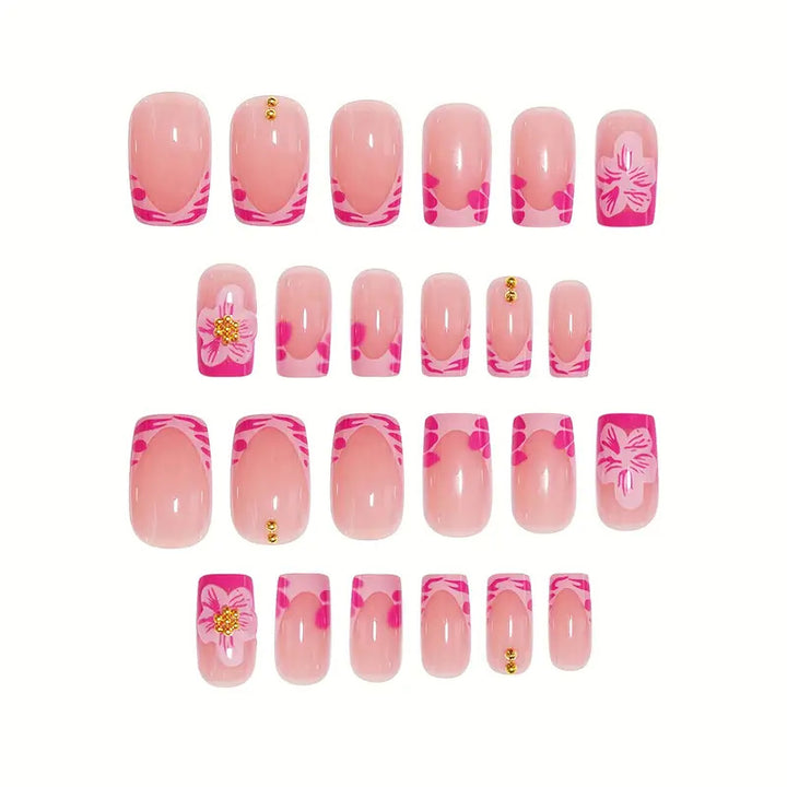 Floral-Inspired Acrylic Nail Enhancements Kalsten