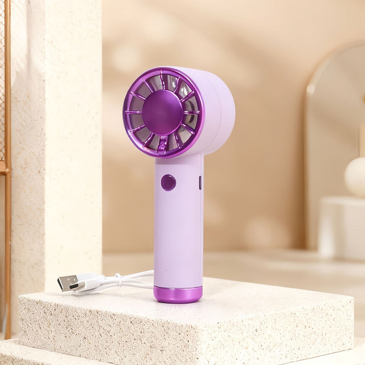 Ladies Portable Hand Fan with USB Charging Function and Ergonomic Design Kalsten