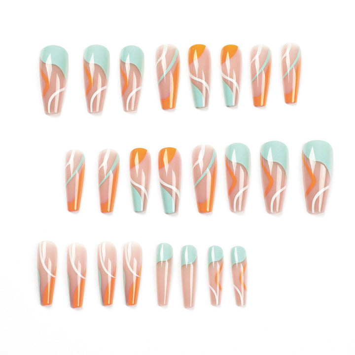 Artful Nail Art with Vibrant Color Gradients Kalsten