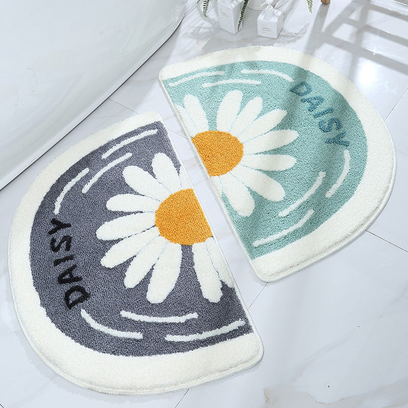 Soft Coral Design Bath Mat for Bathroom
