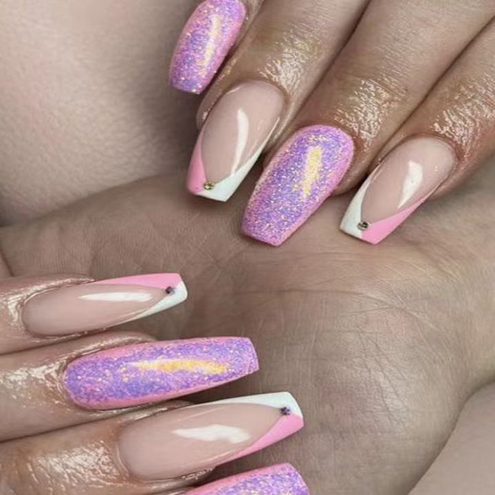 Decorative Glittery Press-On Nail Art Kalsten