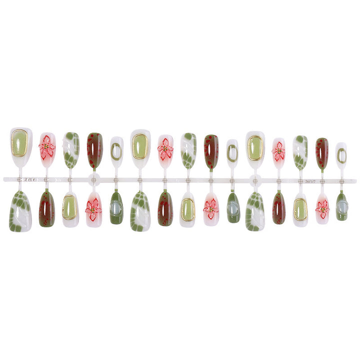 Artistic Floral Press-On Nail Collection kalsten
