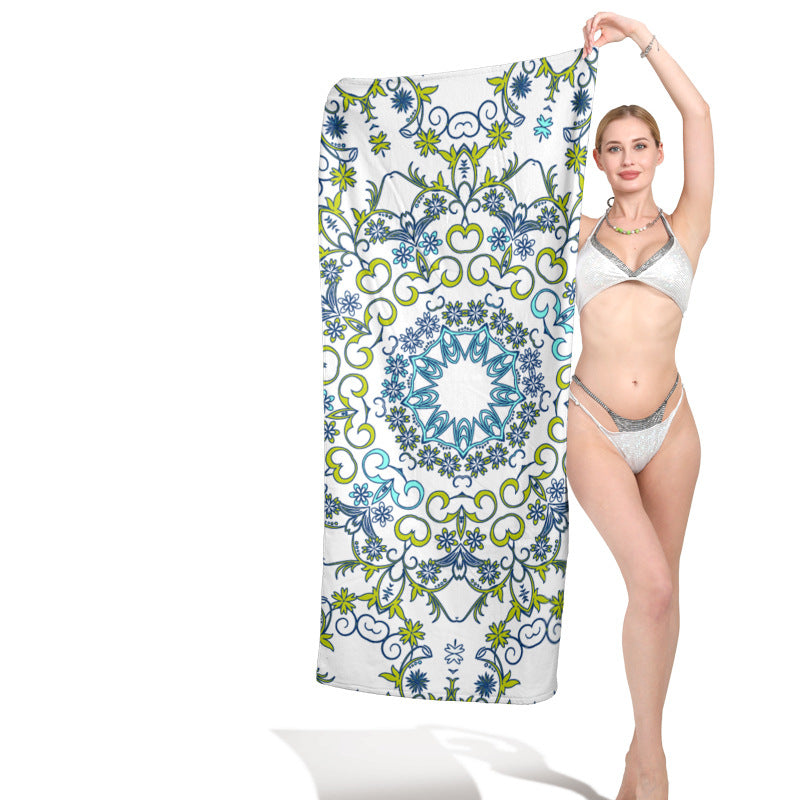 Beach towel with maritime dolphin motif Kalsten