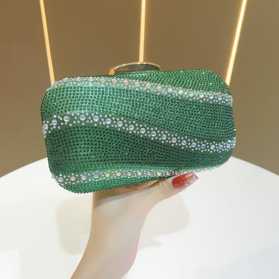 Rhinestone-Studded Clutch Purse