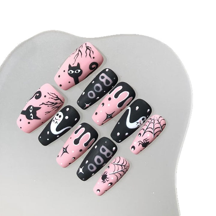 Halloween-Themed Artistic Press-On Nail Collection