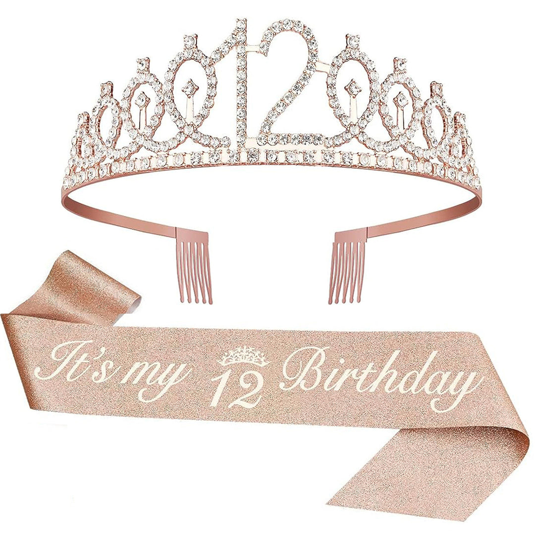 Ladies Crystal Princess Crown with 30 & Fabulous lettering Kalsten