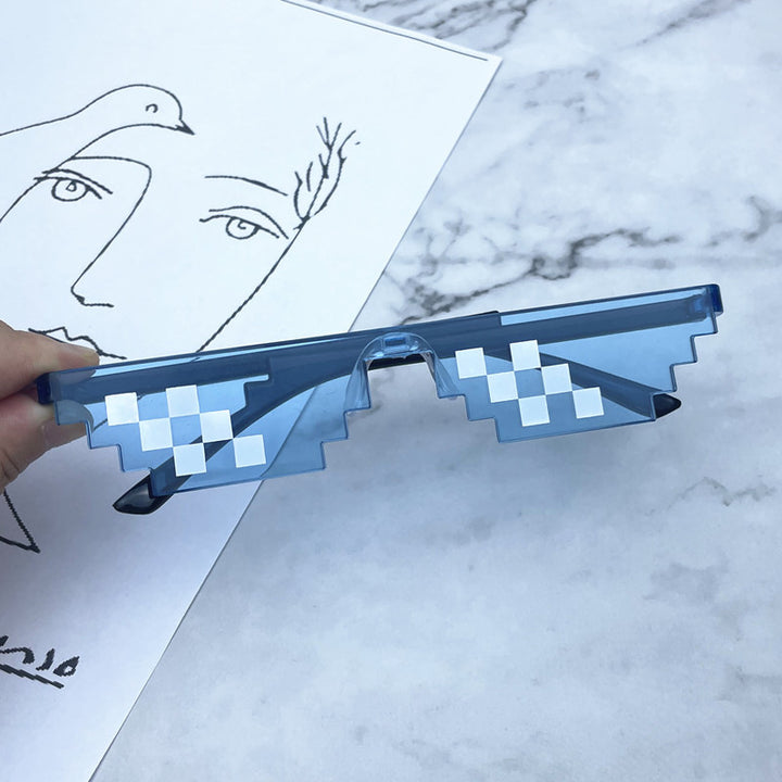 Geometric Pixelated Frame Sunglasses Kalsten