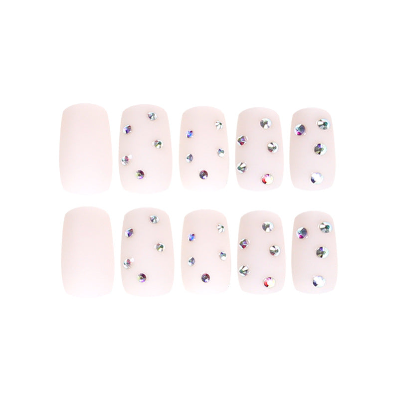 Artistic nail art with elegant rhinestone embellishments Kalsten