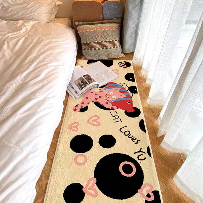 Playful Cat-Themed Bath Rug Kalsten