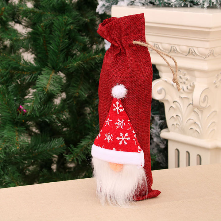 Decorative Holiday Wine Bottle Cover Kalsten