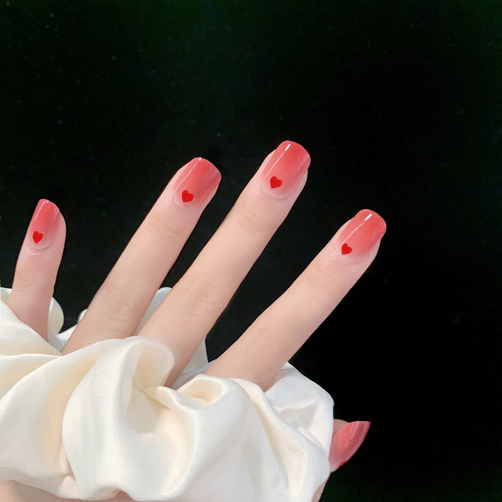 Artful nail designs with romantic heart motifs Kalsten