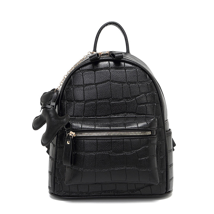 Crocodile-Embossed Mini Chic Backpack Kalsten