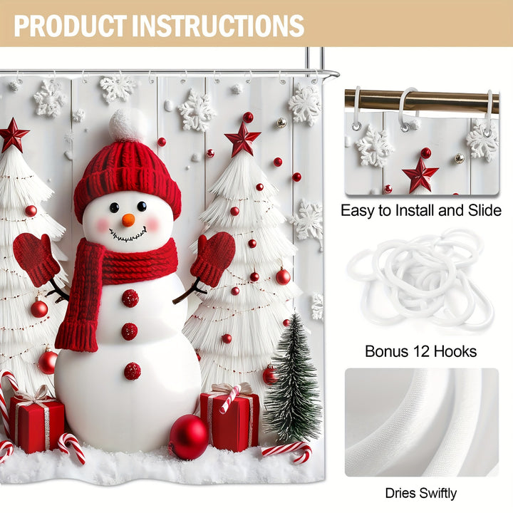 Snowman-Themed Bathroom Decor Set Kalsten