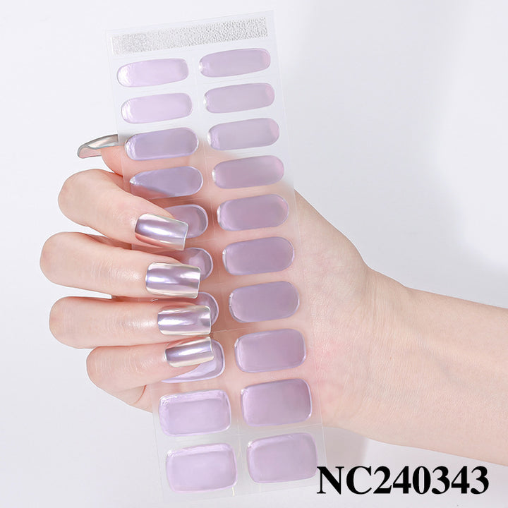 Glossy Press-On Nail Wraps