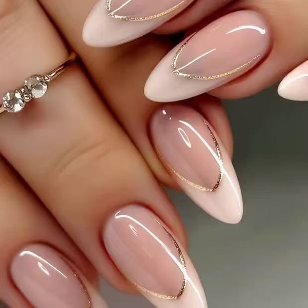 Elegant French Tip Nail Enhancements Kalsten 1789915352