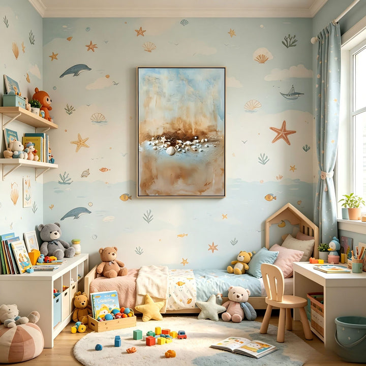 Coastal Shells Kids Wall Art