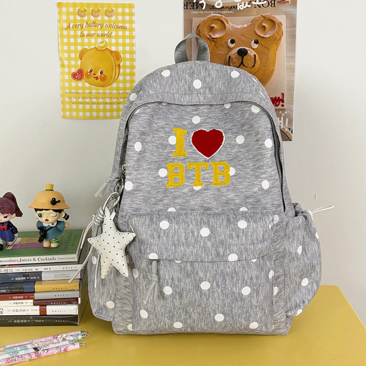 Stylish Polka Dot Graphic Backpack Kalsten