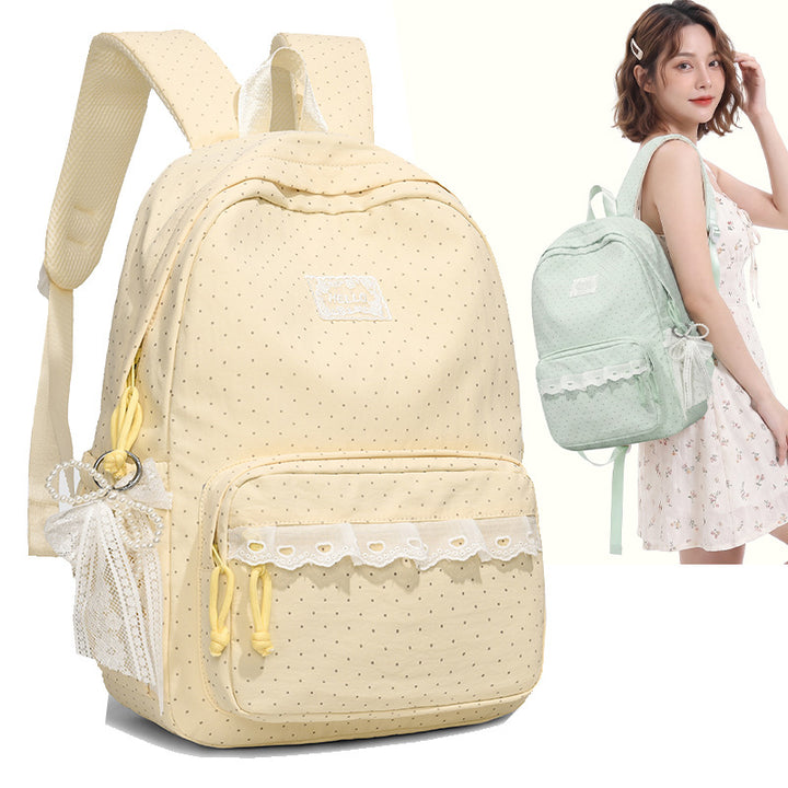 Stylish Polka Dot Backpack Kalsten
