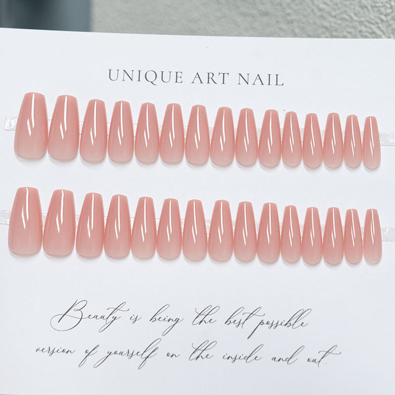 Natural Glossy Press-On Nails