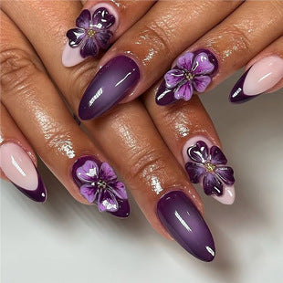 Glamorous Textured Acrylic Nail Enhancements Kalsten