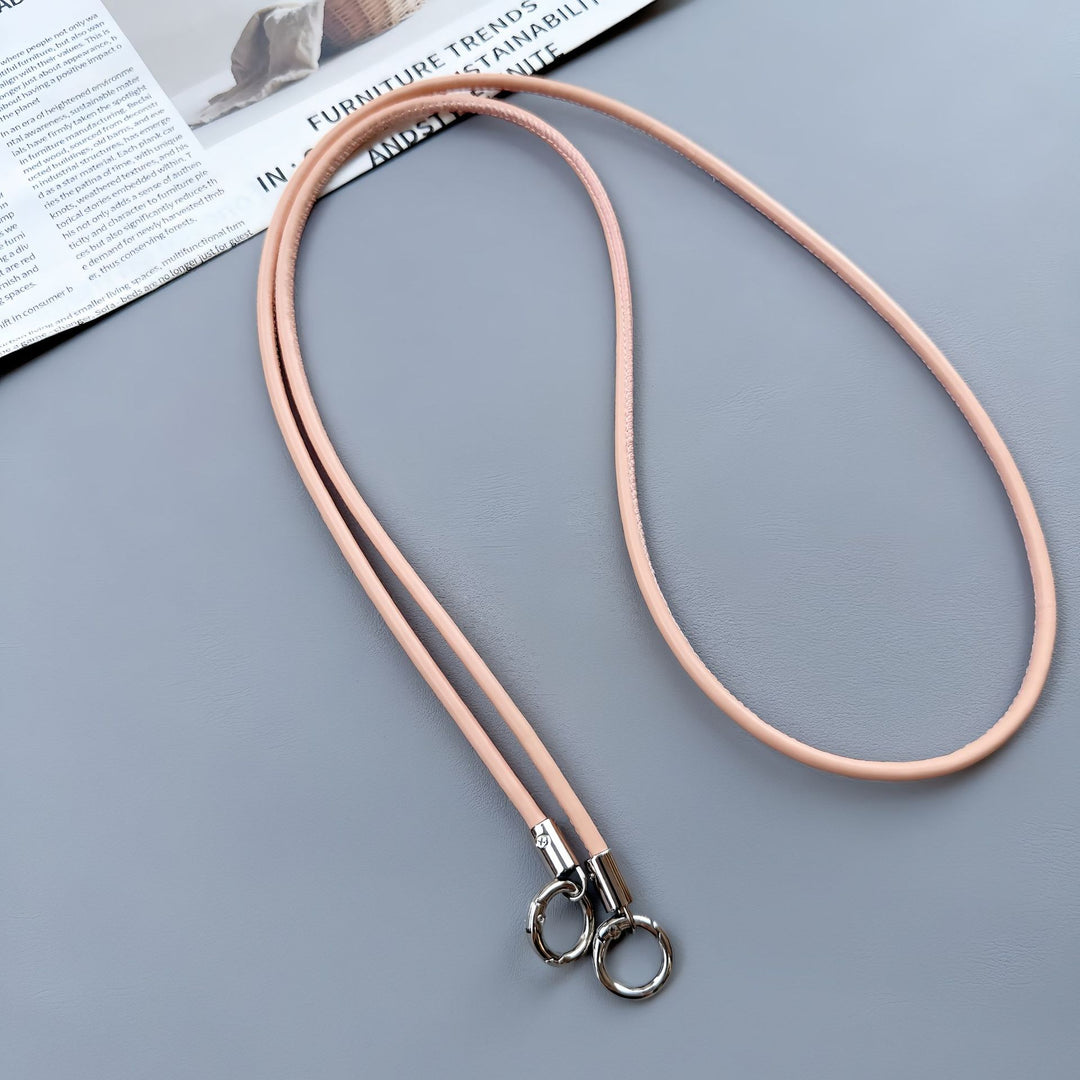 Premium Double-Ring Leather Lanyard Kalsten
