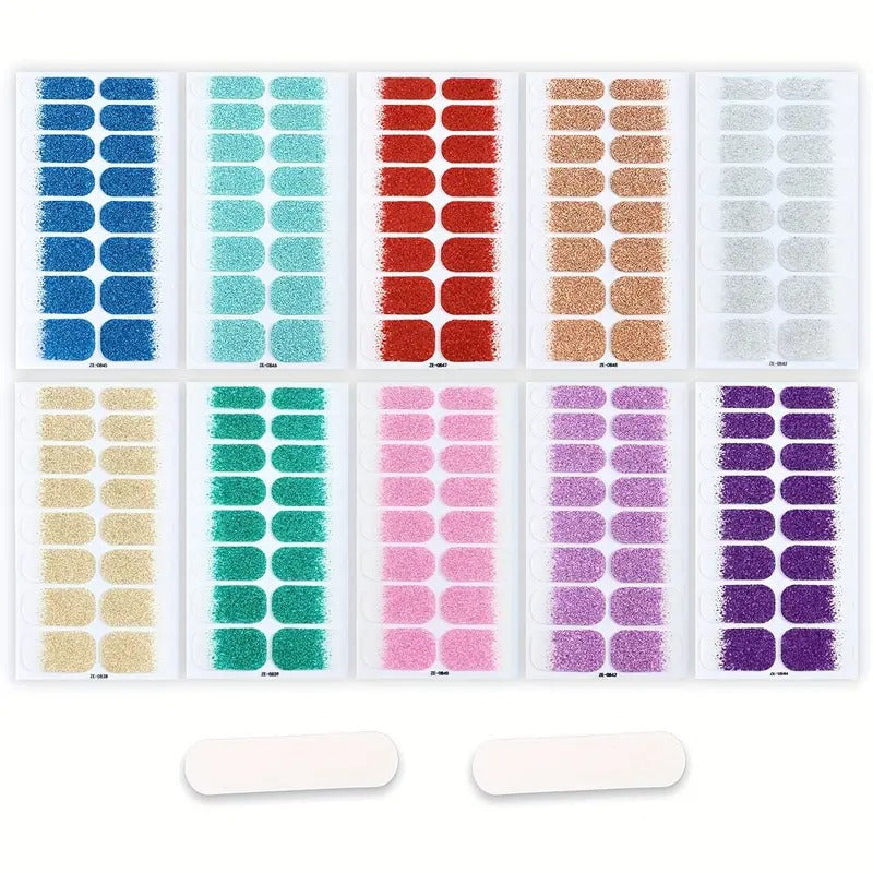 Glitter Ombre Nail Wraps