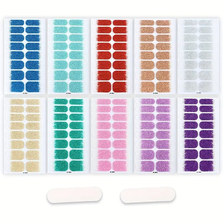 Glitter Ombre Nail Wraps