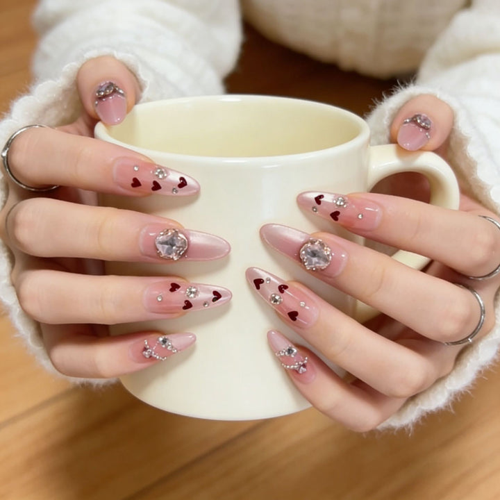 Premium Glittering Press-On Nail Extensions Kalsten