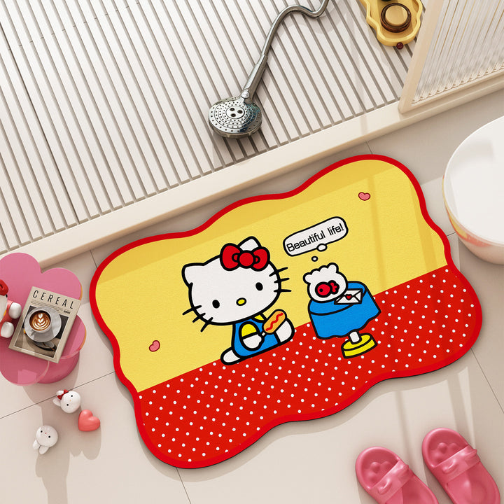 Cartoon Character Themed Bath Mat